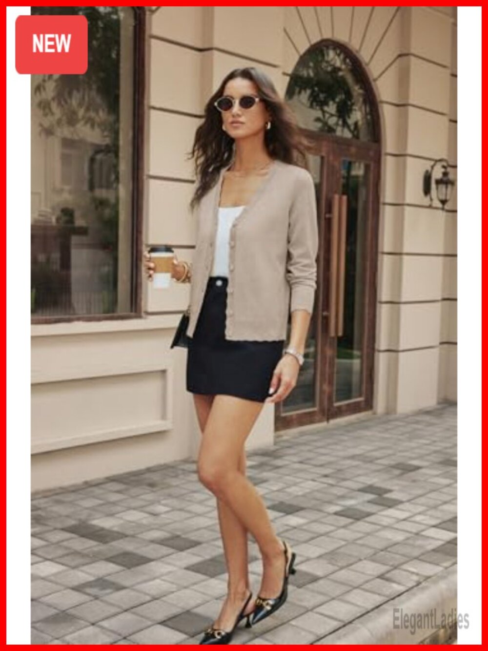 Wool Blend Long Sleeve V Neck Button Up Lightweight Cardigan Sweater Open Front - Picture 2 of 6
